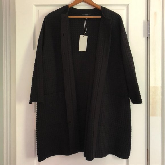 COS - Textured Knit Long Cardigan - M - Picture 3 of 15